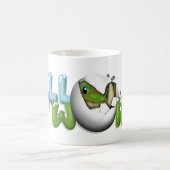 Baby gekko in ei koffiemok (Center)