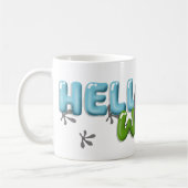Baby gekko in ei koffiemok (Links)
