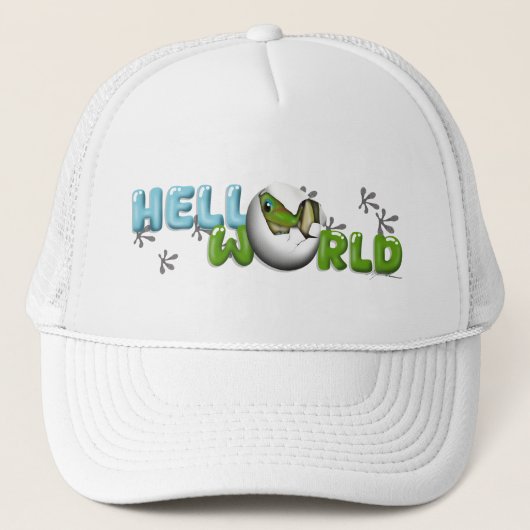 Baby gekko in ei  trucker pet (Voorkant)
