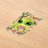 Baby Gekko's Schattigee stripfiguren Acryl Uitnodigingen (Laagn)