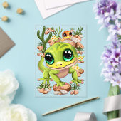 Baby Gekko's Schattigee stripfiguren Acryl Uitnodigingen (Insitu (Huwelijk))