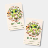 Baby Gekko's Schattigee stripfiguren Badge (Voor- en achterkant)