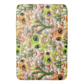 Baby Gekko's Schattigee stripfiguren Badmat (Voorkant Verticaal)