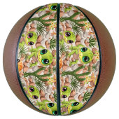 Baby Gekko's Schattigee stripfiguren Basketbal (Verticaal)