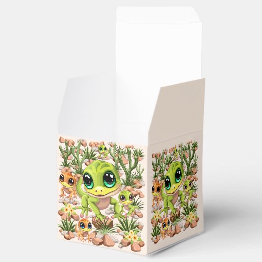 Baby Gekko's Schattigee stripfiguren Bedankdoosjes (Geopend)