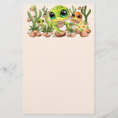 Baby Gekko's Schattigee stripfiguren Briefpapier (Voorkant)