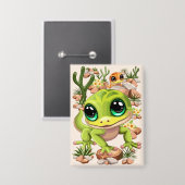 Baby Gekko's Schattigee stripfiguren Button (Voorkant / Achterkant)