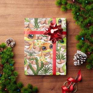 Baby Gekko's Schattigee stripfiguren Cadeaupapier