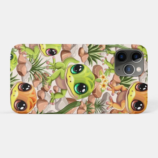 Baby Gekko's Schattigee stripfiguren Case-Mate iPhone Case (Achterkant (horizontaal))