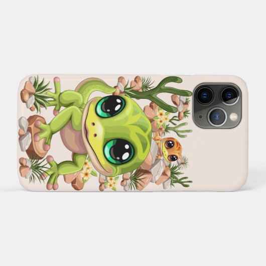 Baby Gekko's Schattigee stripfiguren Case-Mate iPhone Case (Achterkant (horizontaal))