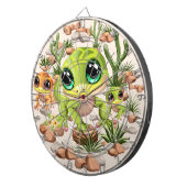 Baby Gekko's Schattigee stripfiguren Dartbord (Voorkant Rechts)