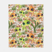 Baby Gekko's Schattigee stripfiguren Fleece Deken (Voorkant)