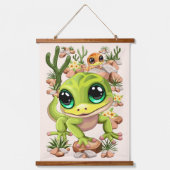 Baby Gekko's Schattigee stripfiguren Hangend Wandkleed (Voorkant)