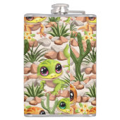 Baby Gekko's Schattigee stripfiguren Heupfles (Achterkant)