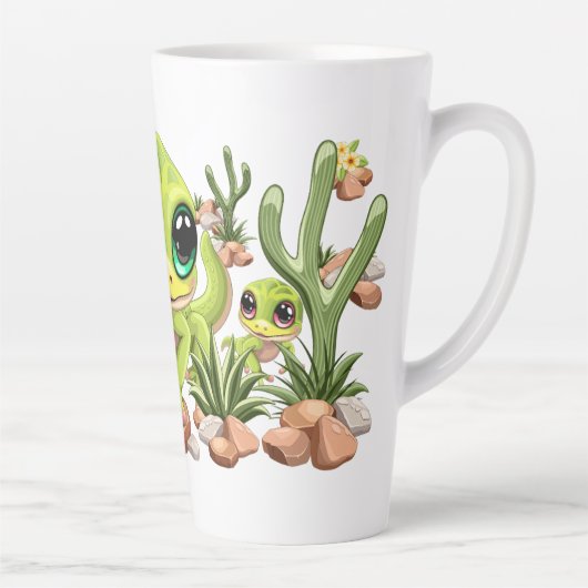 Baby Gekko's Schattigee stripfiguren Latte Mok (Rechts)