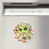 Baby Gekko's Schattigee stripfiguren Magneet (Insitu (Vaatwasser))