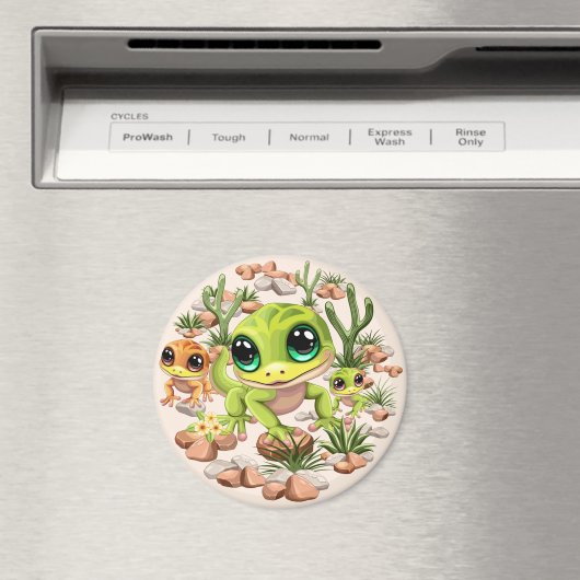 Baby Gekko's Schattigee stripfiguren Magneet (Insitu (Vaatwasser))