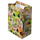Baby Gekko's Schattigee stripfiguren Medium Cadeauzakje (Achterkant Gekanteld)