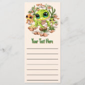 Baby Gekko's Schattigee stripfiguren Menu (Voorkant)