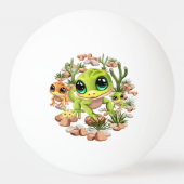 Baby Gekko's Schattigee stripfiguren Pingpongbal (Voorkant)