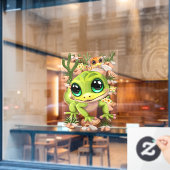 Baby Gekko's Schattigee stripfiguren Raamsticker (Cafe Raam)