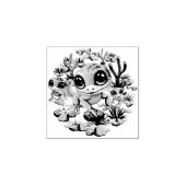 Baby Gekko's Schattigee stripfiguren Rubberstempel (Afrduk)