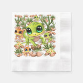 Baby Gekko's Schattigee stripfiguren Servet (Voorkant)