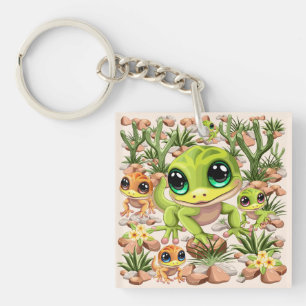 Baby Gekko's Schattigee stripfiguren Sleutelhanger