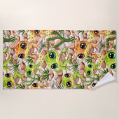 Baby Gekko's Schattigee stripfiguren Strandlaken (Voorkant)