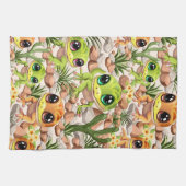 Baby Gekko's Schattigee stripfiguren Theedoek (Horizontaal)