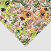 Baby Gekko's Schattigee stripfiguren Tissuepapier (Detail)