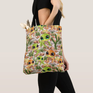 Baby Gekko's Schattigee stripfiguren Tote Bag