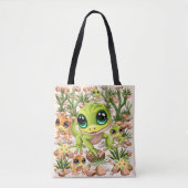 Baby Gekko's Schattigee stripfiguren Tote Bag (Voorkant)