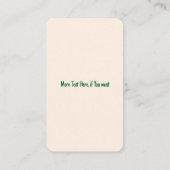 Baby Gekko's Schattigee stripfiguren Visitekaartje (Achterkant)