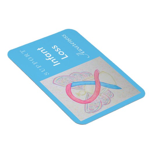 Baby gelabeld met gelekte engel aangepaste magneet (Rechterzijde)