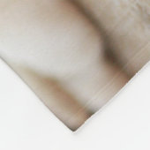 Baby gele Labrador Puppy Dog op Belly Fleece Deken (Hoek)