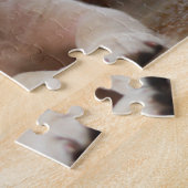 Baby gele Labrador Puppy Dog op Belly Legpuzzel (Zijkant)