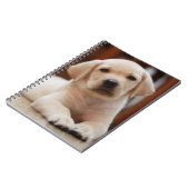 Baby gele Labrador Puppy Dog op Belly Notitieboek (Linkerzijde)