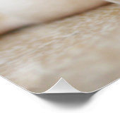 Baby gele Labrador Puppy Dog op Belly Perfect Poster (Hoek)