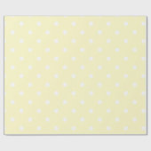 Baby gele polka stippen cadeaupapier (Vlak)