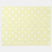 Baby gele polka stippen fleece deken (Voorkant (Horizontaal))