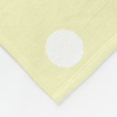 Baby gele polka stippen fleece deken (Hoek)