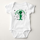 Baby Geloof in Yourself alien vredestroepen Romper (Voorkant)
