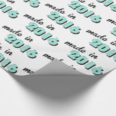 Baby gemaakt in 2016 cadeaupapier (Hoek)