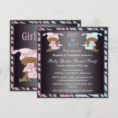 Baby Gender onthullen Afrikaanse Amerikaanse baby' Kaart (Voorkant / Achterkant)