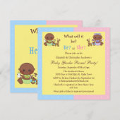 Baby Gender onthullen Afrikaanse Amerikaanse baby' Kaart (Voorkant / Achterkant)