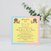 Baby Gender onthullen Afrikaanse Amerikaanse baby' Kaart (Staand voorkant)