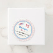 Baby gender onthullen Baseballs of Bows Bedankjes Labels (In situ)