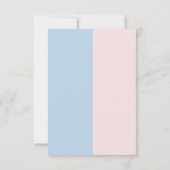 Baby gender onthullen Baseballs of Bows Bedankkaart (Achterkant)