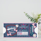 Baby gender onthullen Baseballs of Bows luierloter Kaart (Staand voorkant)